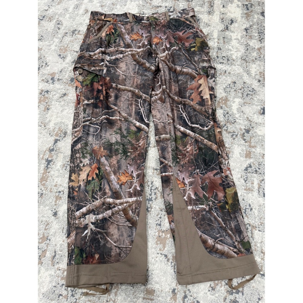 RedHead Mens XL RealTree Camo Lightweight Mesh Hunting Cargo Pants Forest Brown